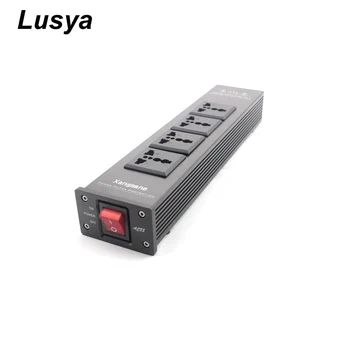 

High quality HiFi Audio Power Supply Filter Power Purifier Socket Protection extension socket T0957