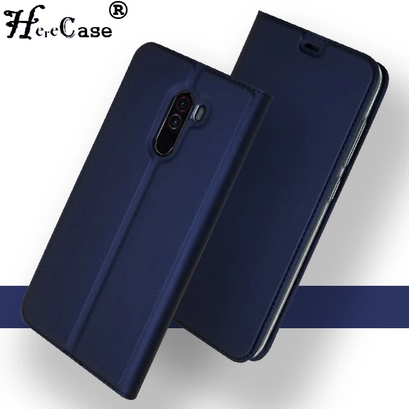 For Xiaomi Pocophone F1 Case Cover Flip Leather Wallet Poco F1 Case Stand Leather Magnetic Cover Xiaomi F1 Pocofone F1 Cases iphone pouch with strap