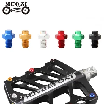 

MUQZI 10PCS Bicycle Pedal Bolts Screw Bolts Anti-skid M4 Nail for Cycle Pedals Mount Bike Parts Aluminum alloy