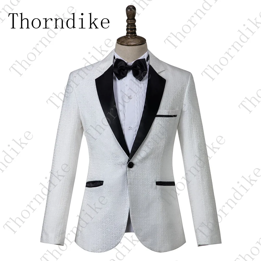 Thorndike жаккардовый костюм мужской пиджак тонкий дизайн мужской пиджак Классический повседневный мужской блейзер высокого качества костюм пальто - Цвет: style 3