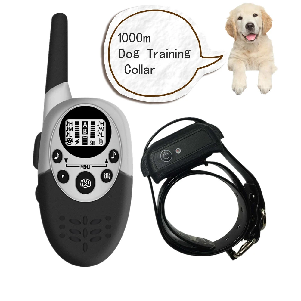 Collar de adiestramiento para perros entrenamiento control remoto entrenamiento sonido vibración shock