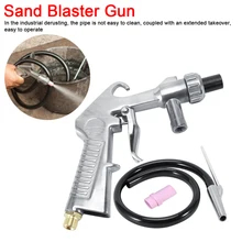 Воздушный Пескоструйный пистолет+ насадки+ разъем+ трубчатый инструмент для удаления ржавчины комплект для стеклянных ржавчины и пневматических инструментов