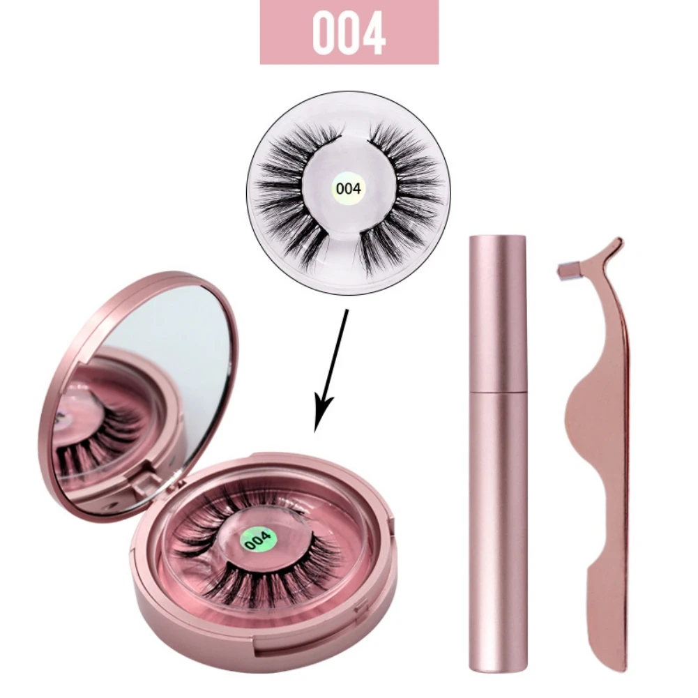 Магнитный жидкая подводка для глаз Eyeashes комплект Водонепроницаемый, Длительное Действие, подводка для глаз, накладные ресницы, глаза Make Up Наборы - Цвет: A4