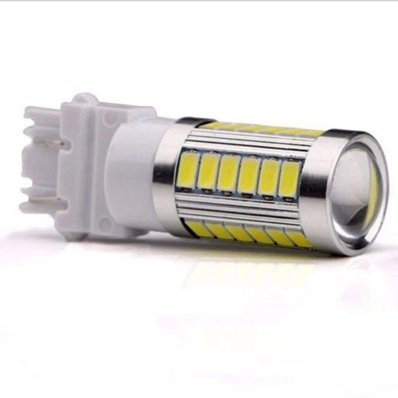 33SMD светодиодный светильник для скутера, трейлера, автомобиля, поворотник, стоп-сигнал, боковой маркер, 8000 K, резервный, T25, задний