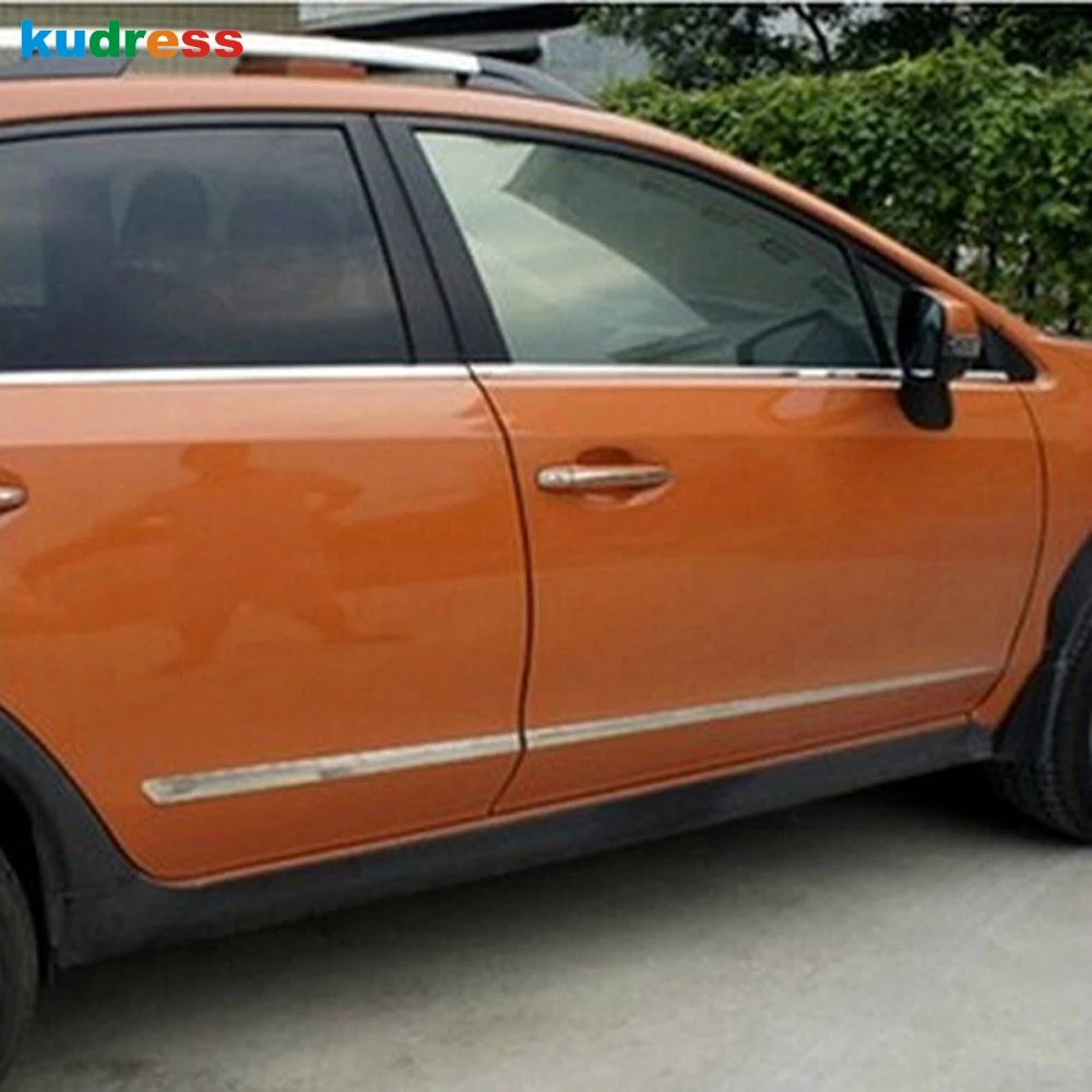 Для Subaru XV Impreza Хэтчбек 2012 2013 ABS хромированная Боковая дверь корпус формовочный