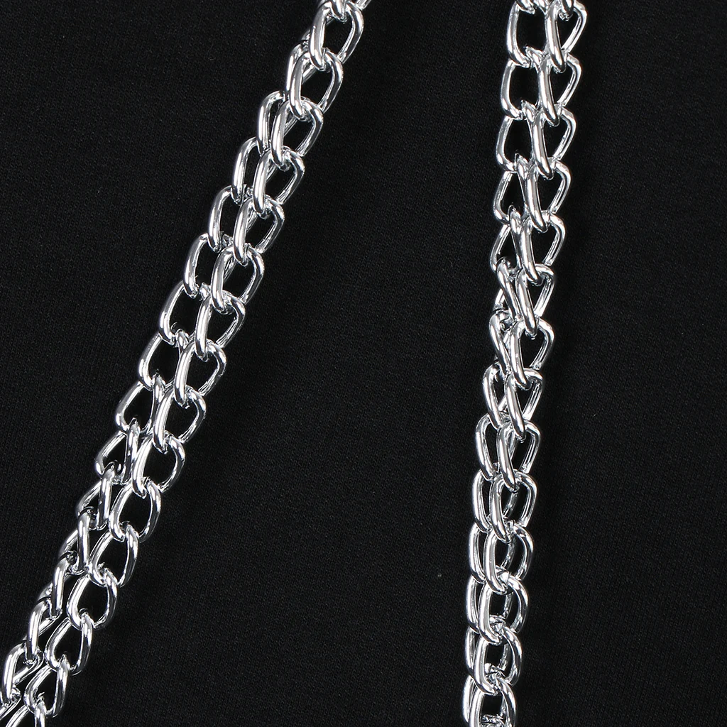 Women Fashion Long Sleeve Pullover Hoodie Crop Top Metal Chain Sweatshirt Women Pullover Hoodie with Alloy Chain