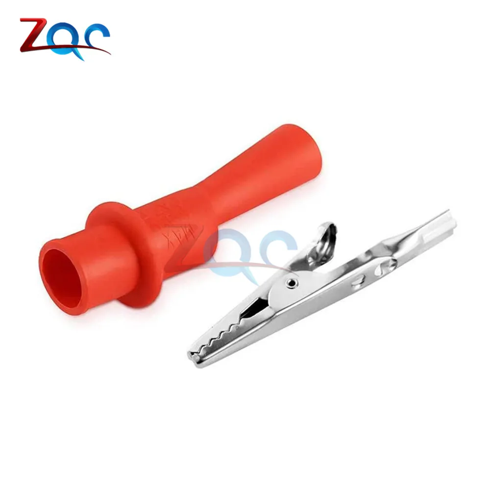 Universal Alligator Clips Set Banana Test Lead Probe Clip Replacement for Multimeter Test Lead alligator clips