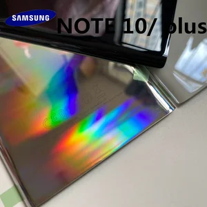 Image 5 - جراب هاتف خلوي أصلي لهاتف Samsung Galaxy NOTE 10 Plus N970 N975 ، غطاء بطارية زجاجي خلفي جديد أصلي ، عدسة أمامية زجاجية ، أدوات لاصقة