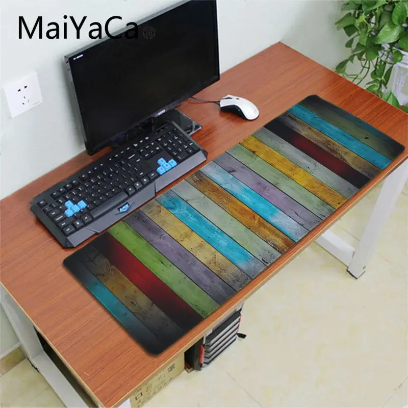 MaiYaCa, мой любимый красочный деревянный игровой коврик для мыши для ноутбука, большая рекламная акция, игровой коврик для мыши для России, xl, клавиатура, ноутбук, ПК, Настольный коврик