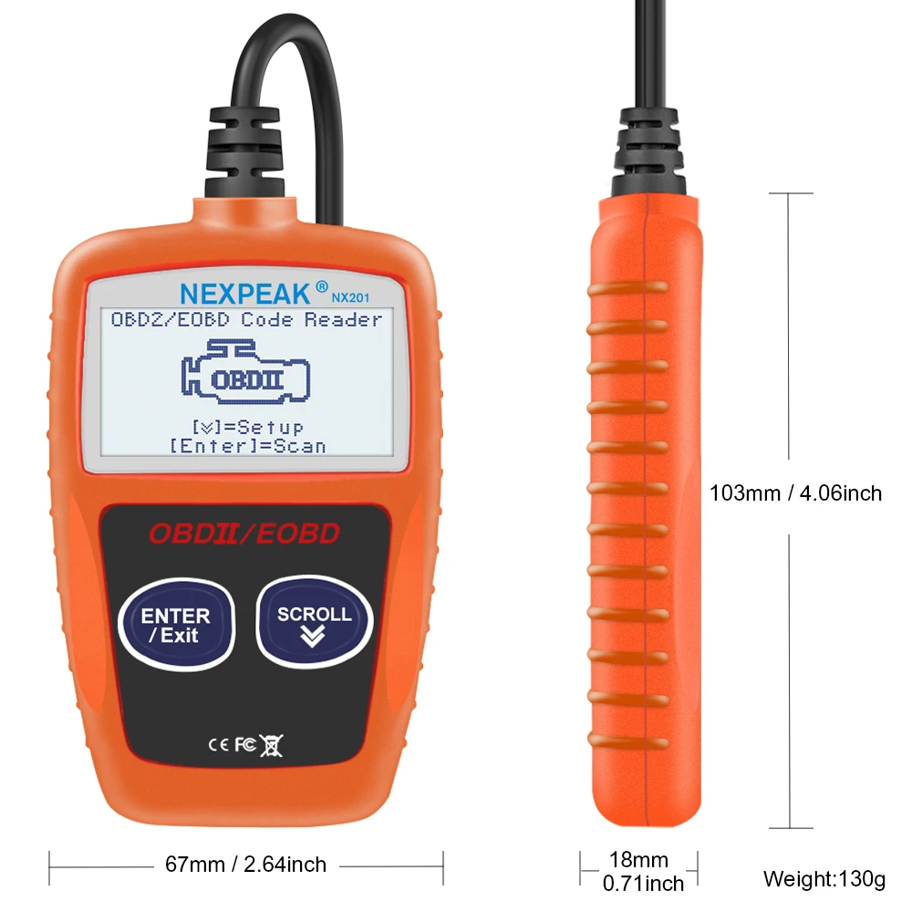 NX201 OBD2 сканер Код считыватель автомобиля MS309 Авто диагностический инструмент OBD 2