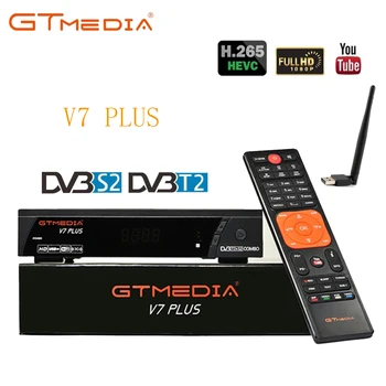 

100% Original GTMEDIA V7 PLUS DVB-S2 DVB-T2 Satellite TV Combo Receiver H.265+Spain Italy Poland Cccam 5 Cline PK V7S HD Decoder
