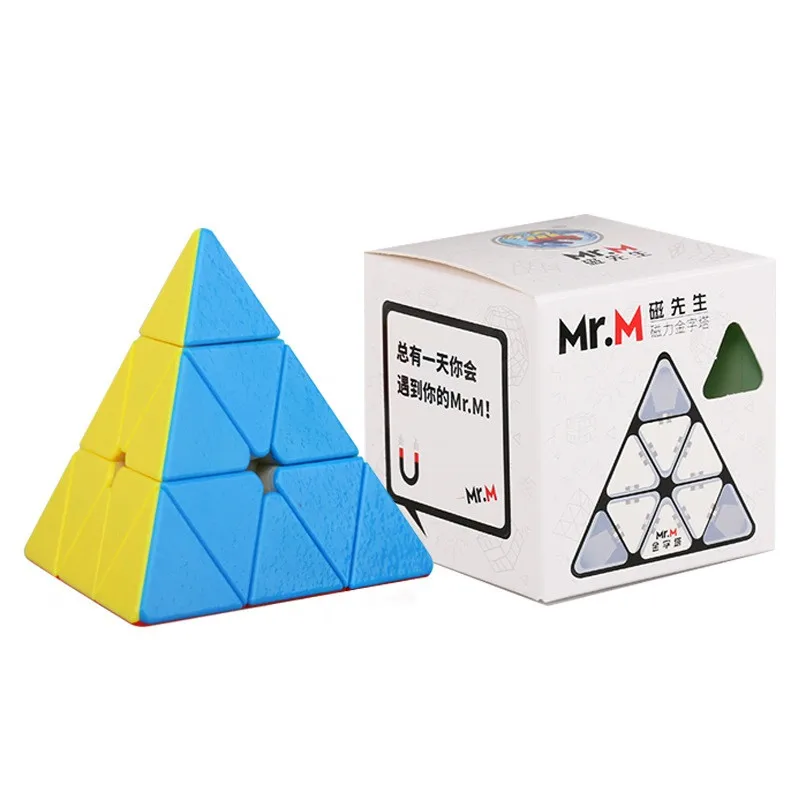 ShengShou Mr. M 3x3x3 Пирамида профессиональный конкурс свободный магический куб ультра-Гладкий 3X3 скоростной Головоломка Куб детские игрушки подарок