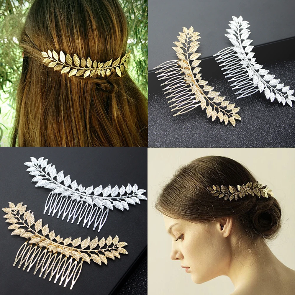 Greek Bridal Wedding Hair Accessories Headdress Olive Leaf Headband