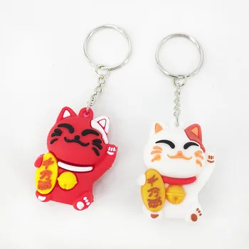 

New Style Lucky Cat Keychain Pendant Adorable Animal Key Accessories
