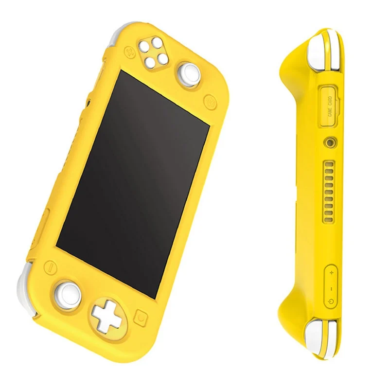 Чехол для nintendo Switch Lite Мягкий силиконовый чехол силиконовый защитный чехол ТПУ чехол для nintendo Switch Lite Fundas Coque - Цвет: Цвет: желтый