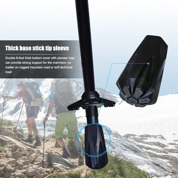 

10pcs Walking Pole Trek Pole Anti-Slip Tips Cover Alpenstock Crutch Tips Protectors WHShopping