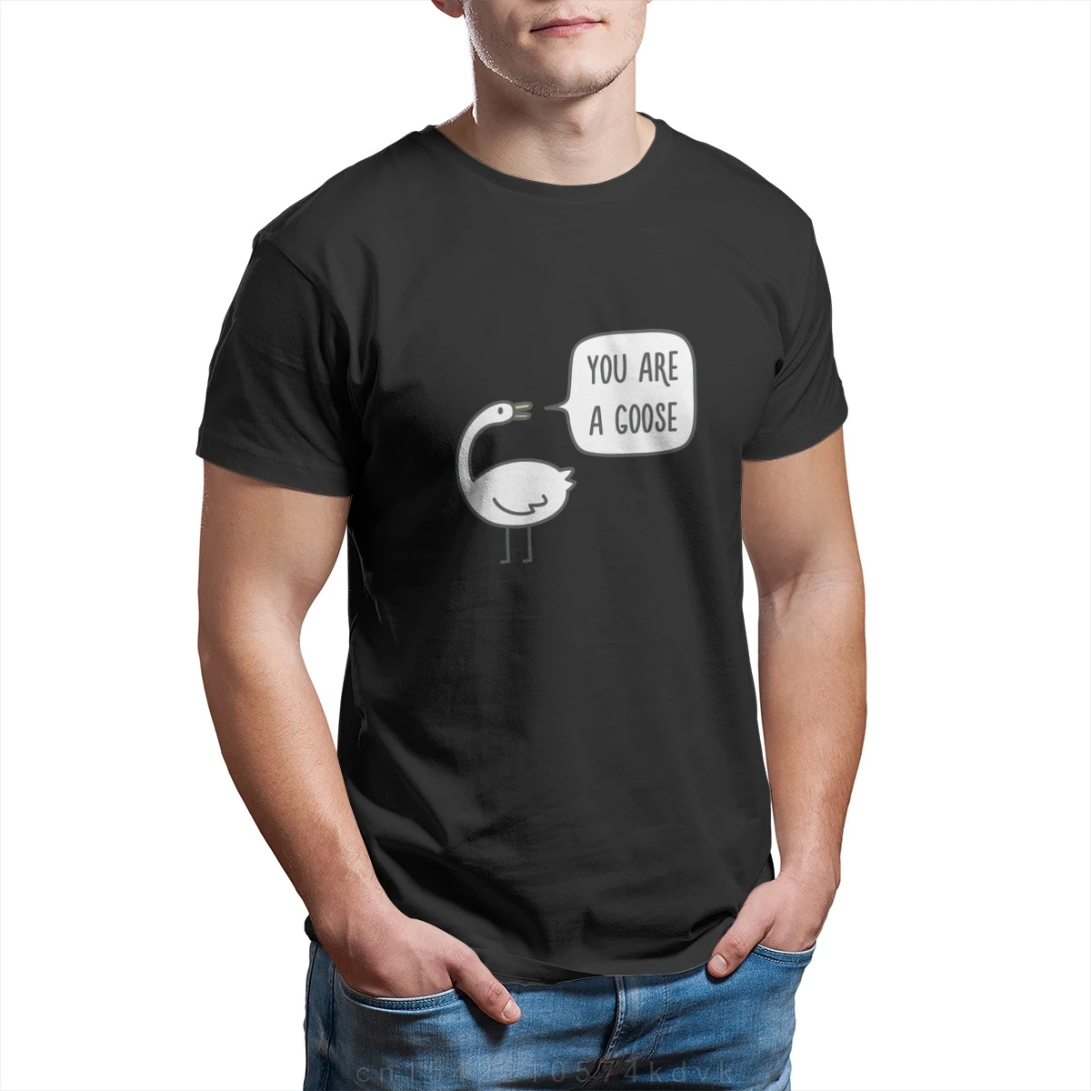 

You Are A Goose T-Shirt Fashion Black Graphic Anime 4XL 5XL 6XL Men Clothing 27578