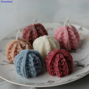 

Walnut Candle Mold, Artificial Food Candle, Handmade Aroma Candle, DIY Material Mold 3d Silicone Candle Plaster Mold Cake Decors