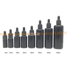 5 мл до 100 мл темно-фиолетовый черный светильник для защиты от стеклянных флаконов, светильник-капельница для эфирного масла