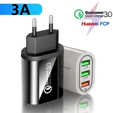 USB 3,0 зарядное устройство quick charge 3,0 QC3.0 Turbo Мульти USB зарядное устройство Turbo Мульти адаптер EU Plug power bank зарядное устройство для xiaomi iPhone
