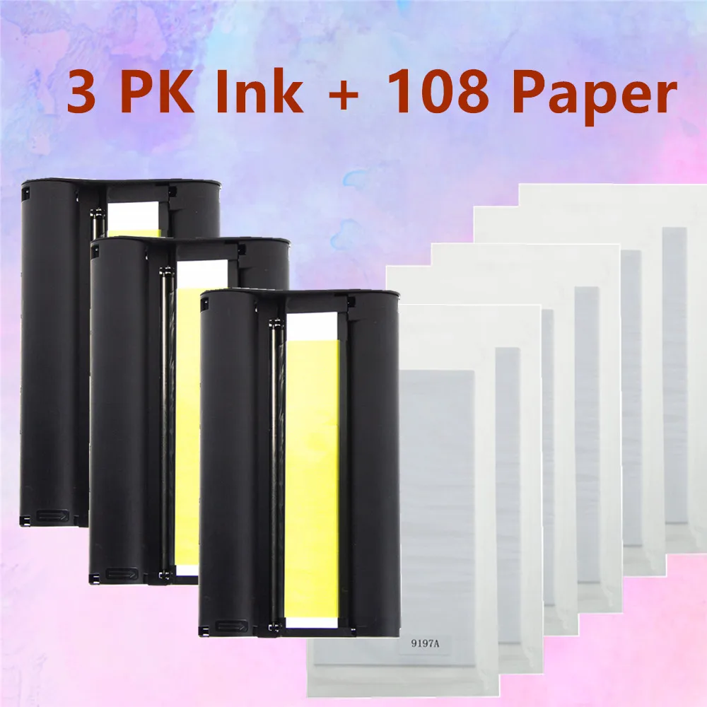 Для Canon SELPHY CP1200 CP1300 CP910 CP900 CP820 ES1 ES2 ES30 CP100 CP200 CP300 CP400 CP500 CP600 CP700 CP720 чернила мелованная бумага "(6 дюймов
