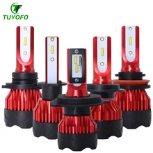 TOYUFO 2 шт. K5 супер яркий Автомобильный светодиодный свет H1 H7 светодиодные лампы H8 H9 H11 9005 HB3 фары Canbus 100 Вт 12000LM 12 в автомобили