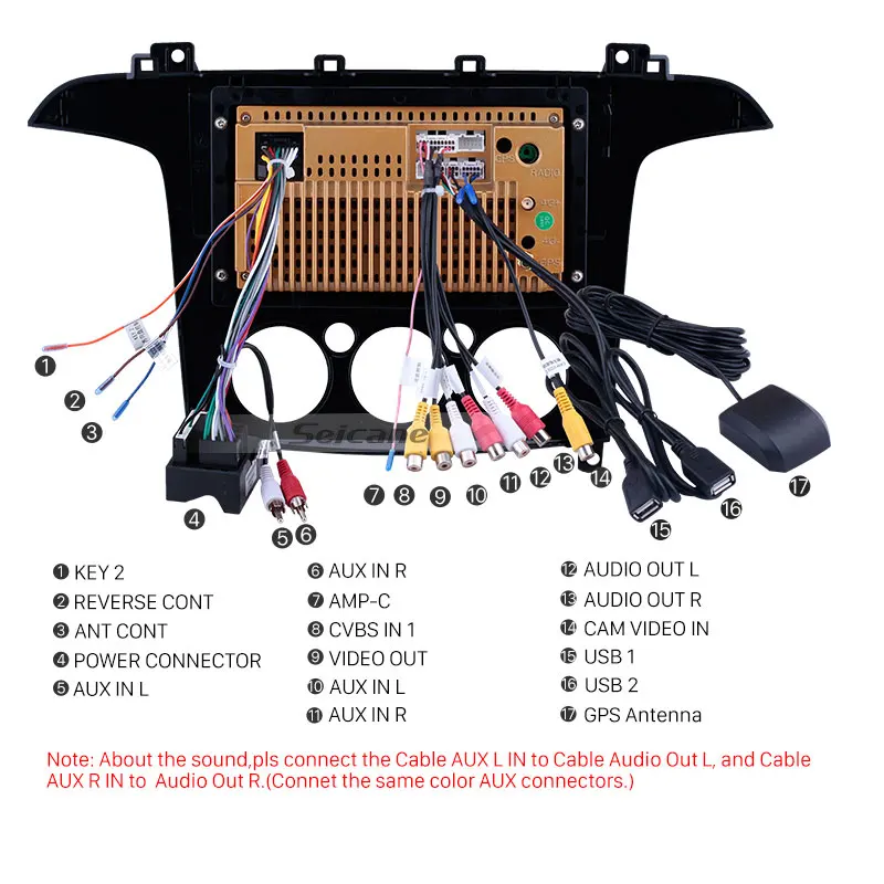 Perfect Seicane HD Touchscreen GPS Navigation 9 inch Car Radio Bluetooth for Ford S-Max Manual A/C 2007-2008 Android 8.1 support Carplay 4 Perfect Seicane HD Touchscreen GPS Navigation 9 inch Car Radio Bluetooth for Ford S-Max Manual A/C 2007-2008 Android 8.1 support Carplay 4