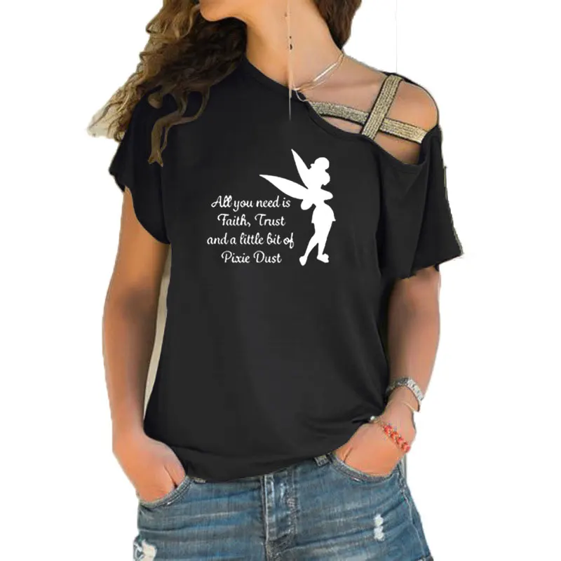 Все что вам нужно-это немного вера доверие и фальшивая пыль Забавный Teeshirt женские