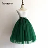 5 Layers 65cm Black Pleated skirt Sexy Midi Tulle skirt High Waist Full Lining Adult Tutu Korean Style Women Jupe Femme Faldas ► Photo 1/6