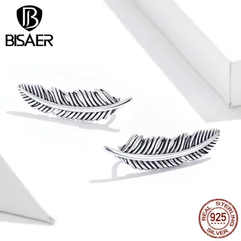 

Phoenix feather Women Earrings 925 Sterling Silver Retro Wings Feathers Women Stud Earrings for Women Earrings Jewelry ECE865
