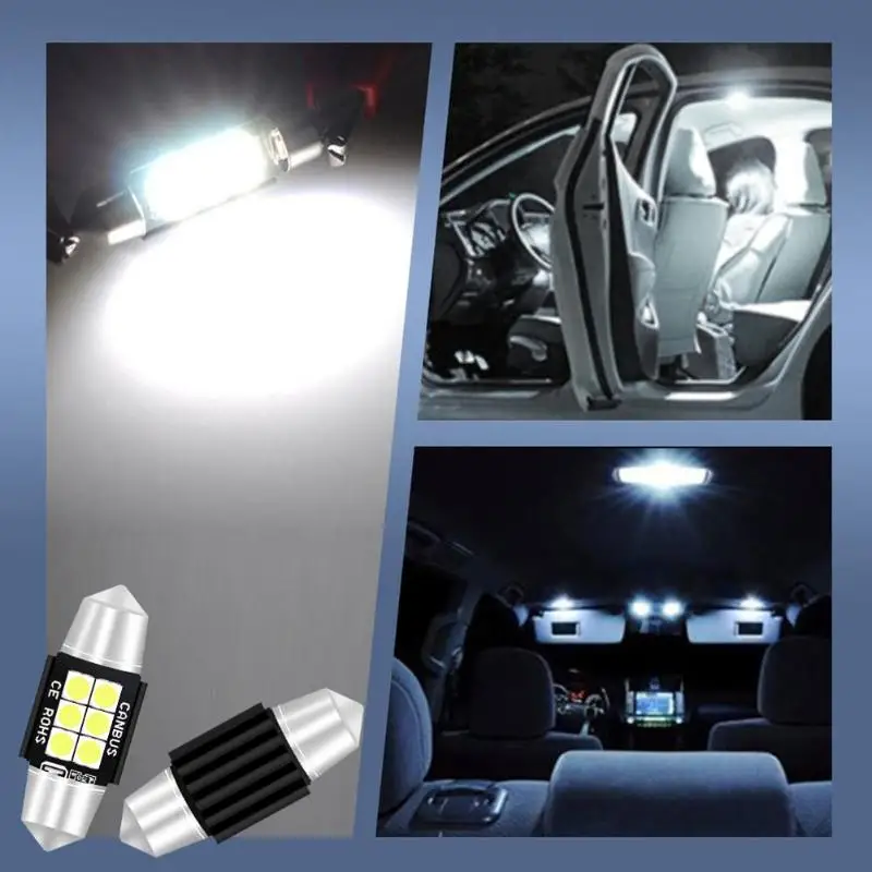 Универсальный Festoon автоматический светильник для чтения лампы 6SMD 3030