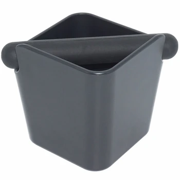 

NEW High Capacity Coffee Knock Box Espresso Grounds Container Coffee Tools For Barista + Non-Slip Base