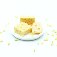 20 Pcs Mini Cheese Mouse Miniature Dollhouse Breakfast Pretend Play Kitchen Small Doll Food Toy Accessories 2