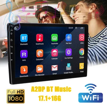 

7" Inch HD 1080P Android8.1 16GB Car GPS Navigation SatNav bluetooth AV-IN WIFI FM MP3/MP4 Players Transmitter Bundle Free maps