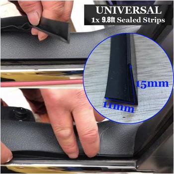 

Moulding Car sealing Strip Rubber Black Edge Interior Replacement Parts