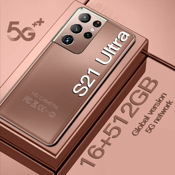 Смартфон Andriod S21 Ultra 16 ГБ 512 мобильный телефон 6800 мАч 7 3 дюйма | Мобильные телефоны и