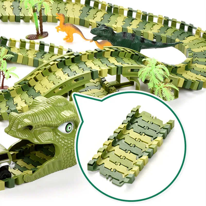 Лидер продаж игрушечный автомобиль треки динозавры игрушки набор поездов