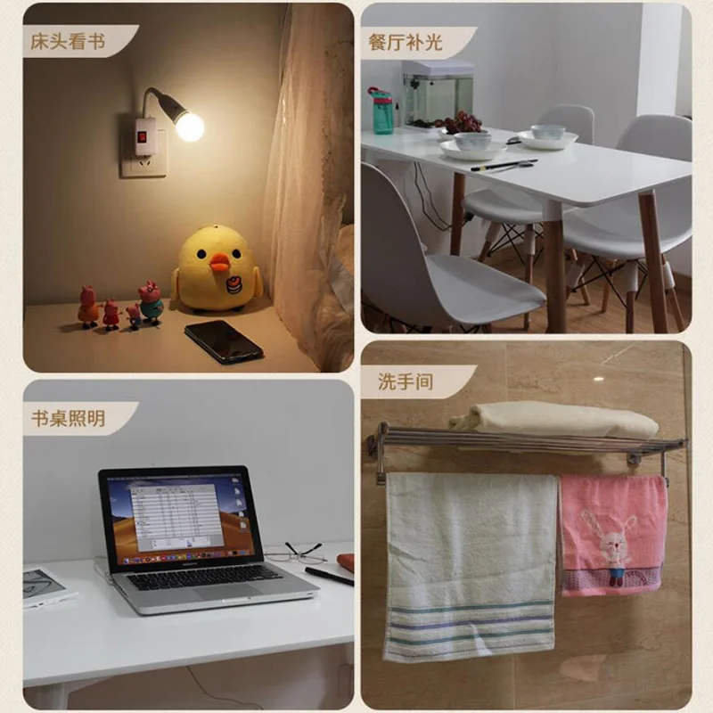 EU/UK Plug Flexible Extend E27 Light Lamp base power socket Bulb Extension Converter Adapter Wall Lamp Holder lamp holder,lamp bulb holder,socket converter,lamp base,lamp socket adapter,lamp socket extender