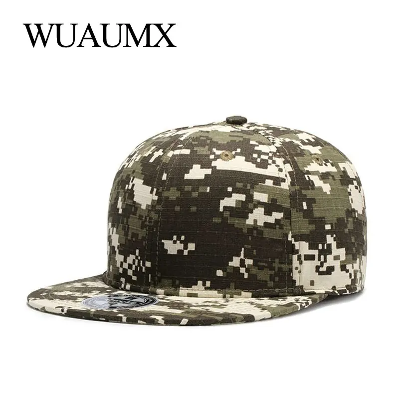 Бейсболка Wuaumx в стиле хип-хоп для мужчин и женщин брендовая камуфляжная