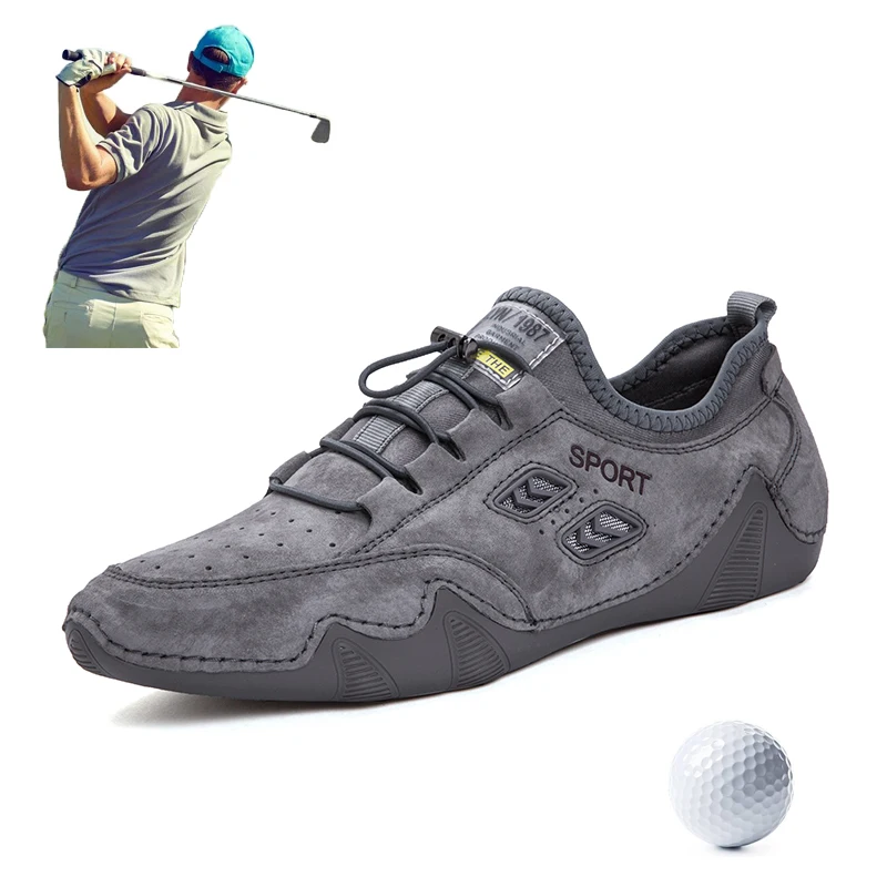 

Professional Men Golf Shoes Air Mesh Male Golf Training Ultralight Sports Shoes Breathable Anti-slip Golf Trainers Sneakers