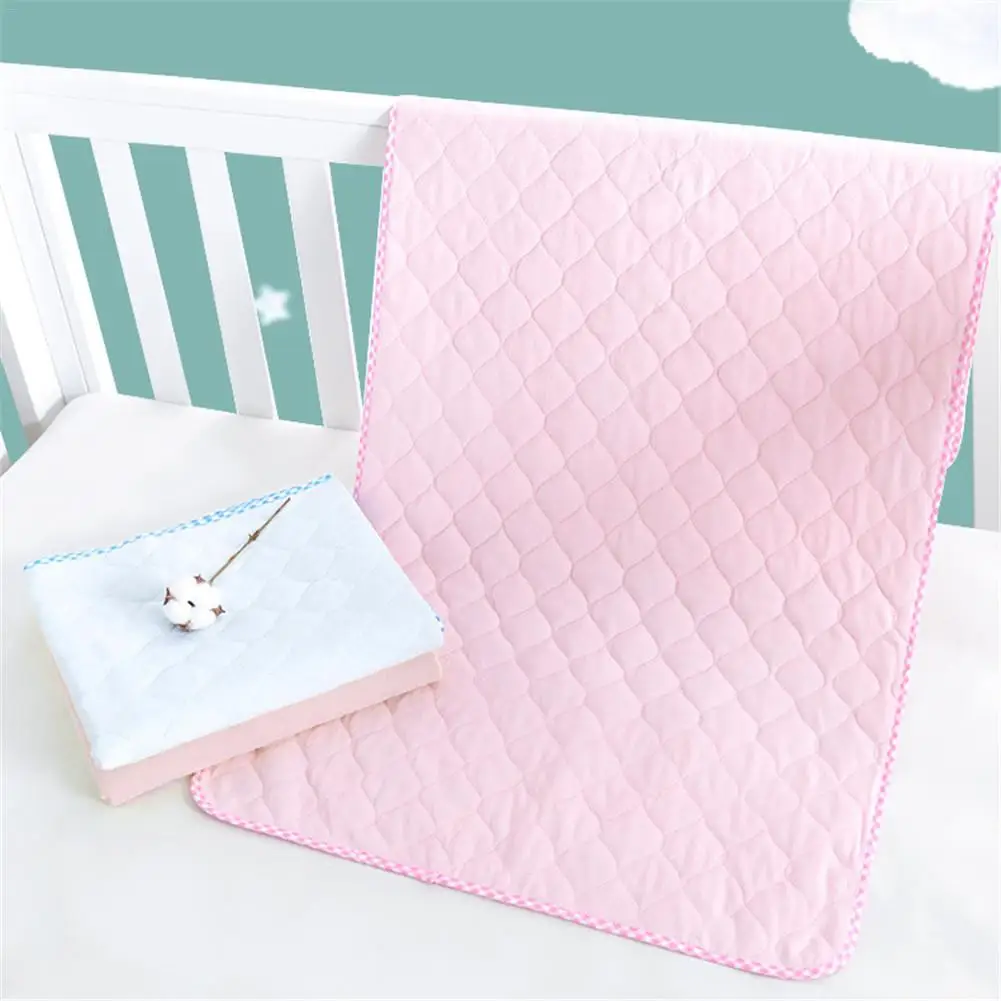 

2pcs Quilted Thicker Diaper Longer Waterproof Changing Pad Soft Non-polluting For Baby