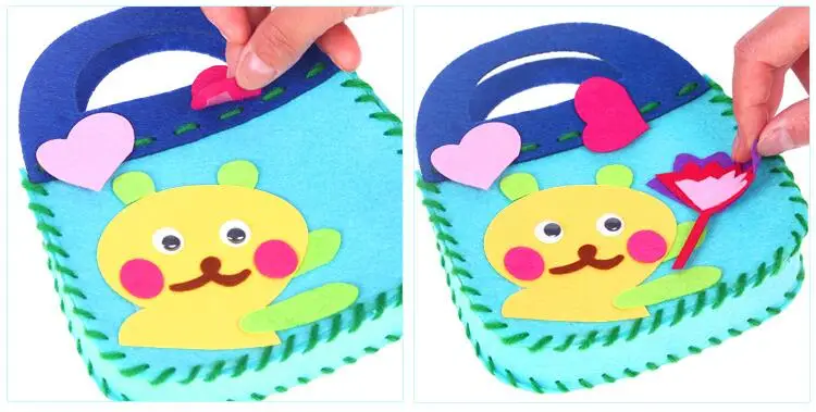 Не /DIY сумка из нетканого материала ручная сумка креативные художественные материалы в детском саду детские игрушки ручной работы для девочек BS63