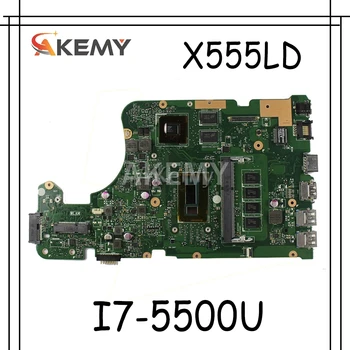 شراءAkemy X555LD اللوحة لابتوب For Asus X555LD X555LDB X555LA X555LB X555L X555 اختبار الأصلي Mainboard 4G-RAM I7-5500U