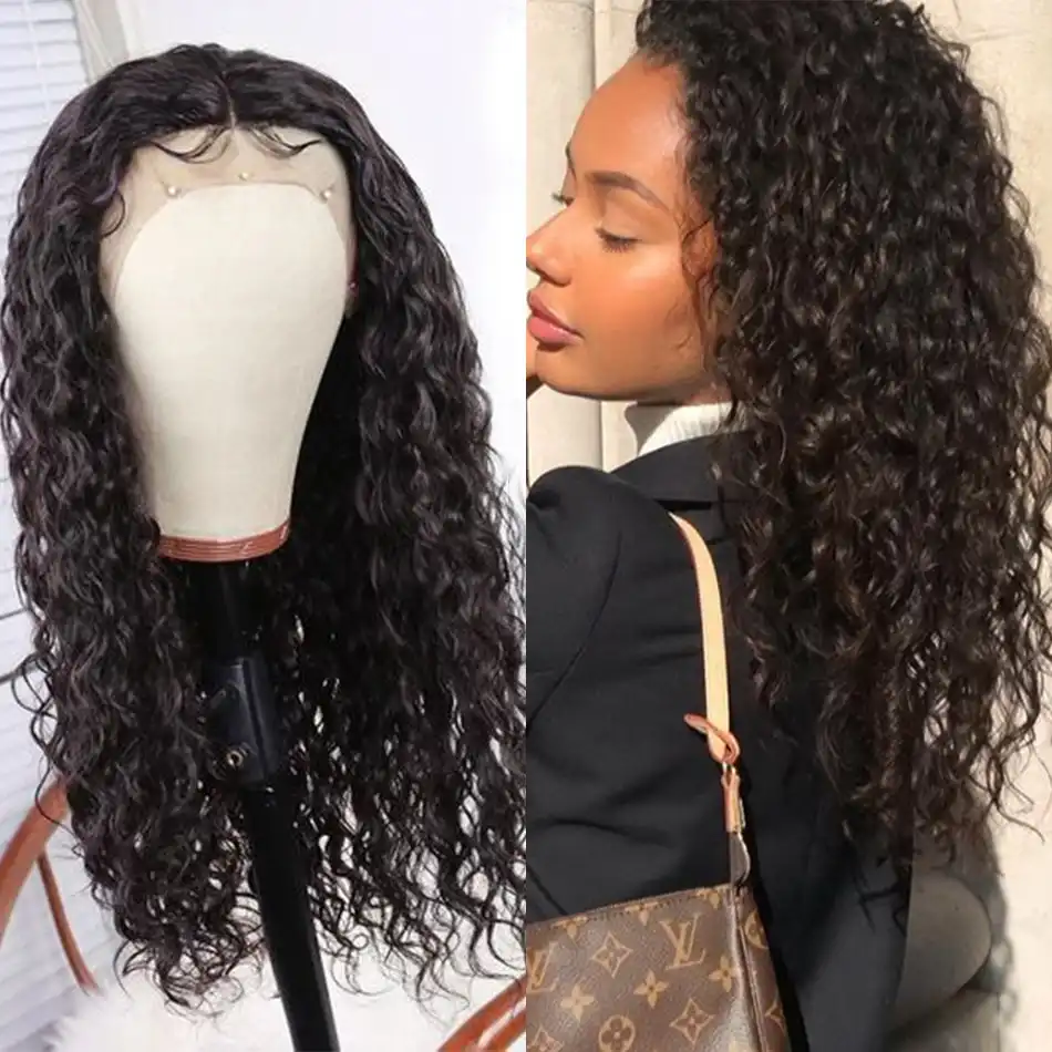 13x4 Parik Fronta Shnurka Brazilskie Volosy Remy Volna Vody Nastoyashie Pariki Iz Naturalnyh Volos Dlya Chernyh Zhenshin Narashivanie Aliexpress