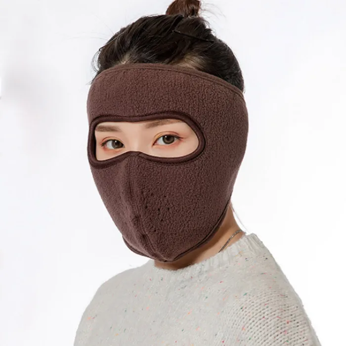 Ветрозащитная плюшевая маска для женщин и мужчин, сохраняющая тепло, дышащие маски для зимних видов спорта, езды на велосипеде, бега, JS26