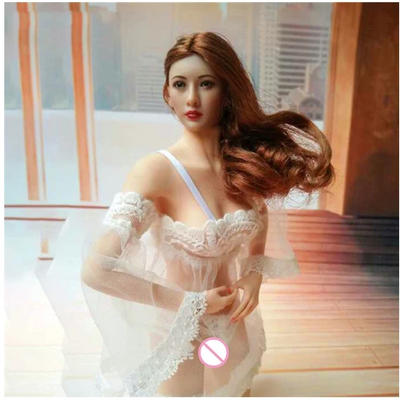 

1/6 Scale Soldier Female Underwear Sexy Lingerie Lace Dress Sleepwear Transparent Pajamas for PH JO 12" Action Figures Body