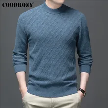 

COODRONY Brand Autumn Winter Thick Warm Sweater 100% Pure Merino Wool Pullover Men High Quality Cashmere Knitwear Jerseys C3115