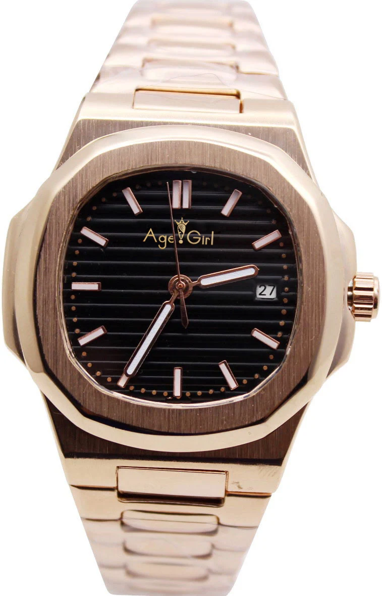 Роскошные Лучшие брендовые новые автоматические механические мужские светящиеся часы из розового золота и серебра из нержавеющей стали с прозрачным стеклом сзади черные синие часы - Цвет: Gold Black