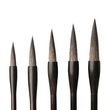 5 шт. набор кисточек для каллиграфии, кисть в виде усов, Набор ручек, Caligrafia, китайская живопись, официальная кисть для письма, Tinta, Китай