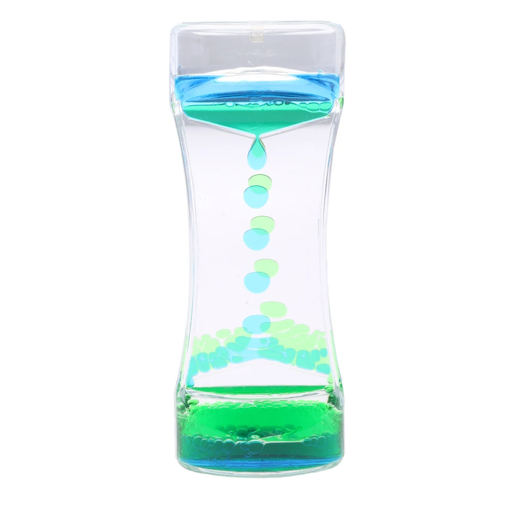 

Liquid Motion Bubbler Timer, Visual Sensory Relaxation Toy, Home Office Desk Top Decor, Double Colors Per Unit